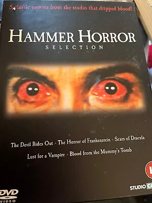 Hammer Horror Collection DVD Box Set With Art Cards • £18
