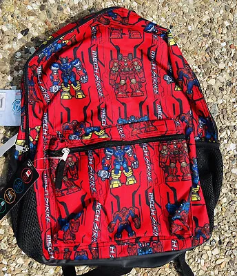 Disney Marvel Avengers Mech Strike Backpack 17  Transformers Bookbag Kids School • $19.95