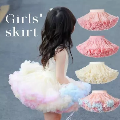 Top Quality Baby Girls Kids Tutu Skirt Dance Super Fluffy Petticoat Party Ballet • £5.58