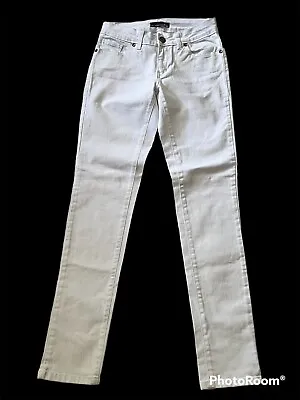 LA MARTINA •Women 27• White Stretch Skinny Fit Jeans WHITE Polo Denim • $24.99