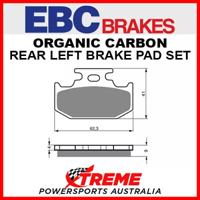 EBC Yamaha YZ125 1990-1997 Organic Carbon Rear Brake Pad • $46.25