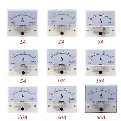 85L1 AC Panel Meter Analog Panel Ammeter Dial Current Gauge Pointer Ammeter • £8.34