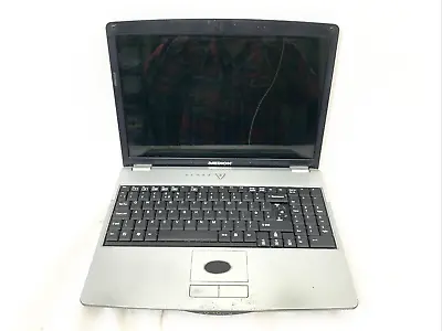 Black Medion AKOYA Laptop Model WIM2210 Untested No Charger Vista 1 Missing Key • £15