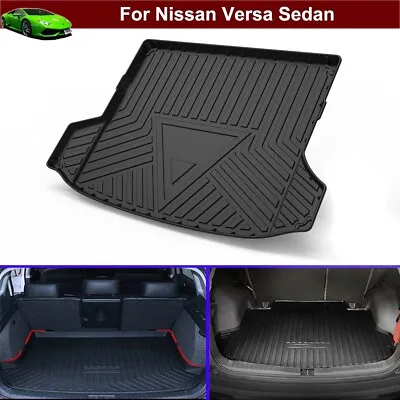 For Nissan Versa Sedan 2011-2024 Rubber Car Mat Cargo Cover Trunk Cargo Liner • $126.95