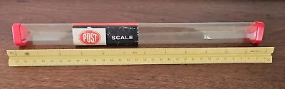 VTG Post Engineer's Triangular Scale Straight Edge Drafting 1311-P Ruler W Case • $13