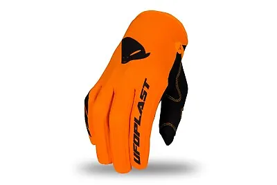 UFO Youth Kids Skill Radial Motocross Race Gloves Flou Orange - All Sizes • $27.34