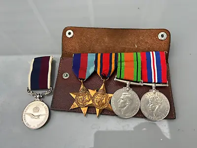 £139.99 • Buy Set Of Ww2 Medals + Raf Long Service & Good Conduct Medal Cpl T Lee G8076610