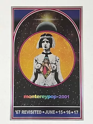 Monterey Pop - 2001 - '67 Revisited - 2001 Foil Lithograph Poster By Tom Wilkes • $50