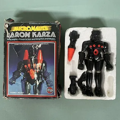 Vintage Micronauts Baron Karza Figure Rare Boxed Collectable Rare FREE P&P • £69.99