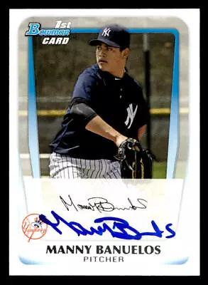 Manny Banuelos Signed Auto 2011 Bowman #BP44 New York Yankees • $2.49