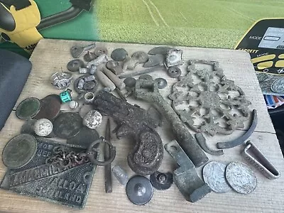 Nice Mix Metal Detecting Finds Toy Gun Silver Lots Set 2 • £17
