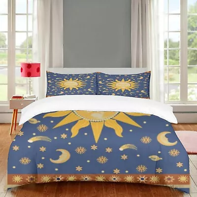 Kids Bedding Set Sun And Moon Kids Duvet Cover Sets (with Zipper Ties) 100% M... • $64.77