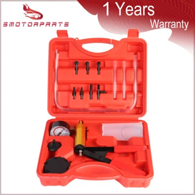 $20.95 • Buy Hand Held Vacuum Pressure Pump Tester Kit Brake Fluid Bleeder Car Universal New