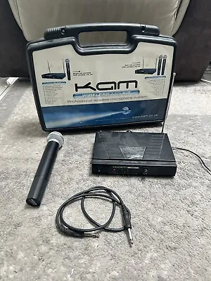 KAM KWM6 Single Channel Wireless Microphone System + 1 Mic • £65