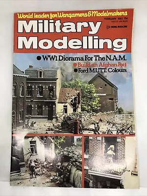 Military Modeling WWI Diorama For NAM Tank WWII FEB 1983 Vintage Magazine • £13.64