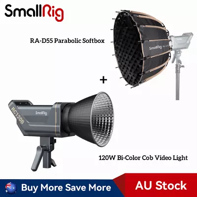SmallRig RC 120B Bi-color Point-Source Video Light/RA-D55 Parabolic Softbox • $369