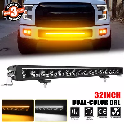 32inch LED Light Bar DRL Flood Spot Combo Driving 4WD Offroad Truck UTV Ford 30  • $127.38