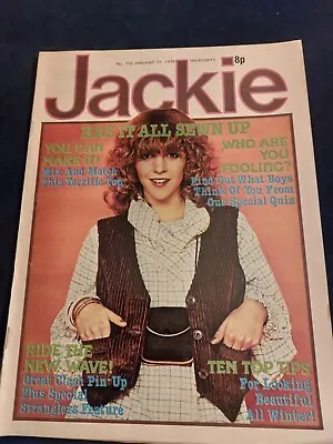 Vintage JACKIE Magazine 21 JANUARY 1978 Stranglers The Clash John Miles JK626 • £15