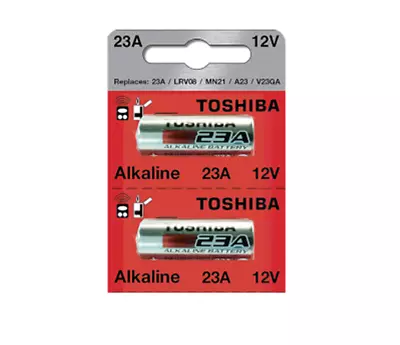 Toshiba A23 12Volt 23AE 21/23 GP23 23A 23GA MN21 (2 Batteries) • $5.98