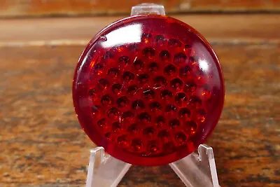 Vintage Antique Bicycle Motorcycle Glass Reflector 1.5” Red Glass Reflector Lens • $124.95