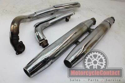 $240.31 • Buy 99-09 Vstar 1100 Full Exhaust System Header Pipes Mid Muffler Mid Y Slip On