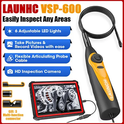 LAUNCH X431 VSP-600 Endoscope Videoscope HD Inspection Camera Borescope 720P LED • $57.99