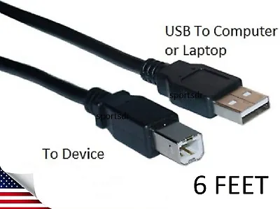 USB Cord Cable For HP Deskjet 2549 3630 3637 3752 3845 F380 F4580 450cbi Printer • $9.99