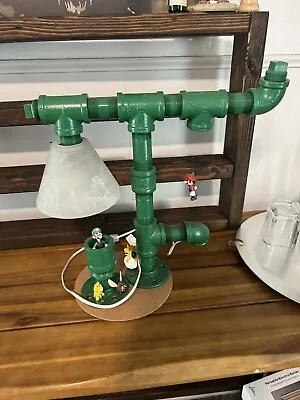 Super Mario Brothers Custom Iron Pipe Desktop Lamp Light • $150