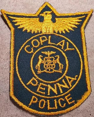 PA Vintage Coplay Pennsylvania Police Shoulder Patch • $10.95