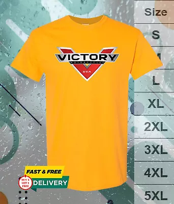 Victory American Motorcycle Logo T-Shirt Usa Size S - 5XL • $29