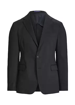 Ralph Lauren Purple Label Black Hadley Stretch Gabardine Blazer Jacket New $1495 • $449