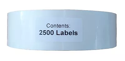 Tamper Evident Seal CLEAR TRANSPARENT Round Stickers Adhesive Labels 38mm X 2500 • £9.99