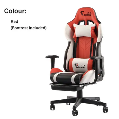 $169.95 • Buy QF Gaming Chair Office Seating Racing Computer PU Leather Executive Racer Footre