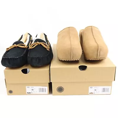Ugg Dakota Loafers & Cottage Clog In Black & Chestnut - US Size 10 Lot Of 2 • $99.99