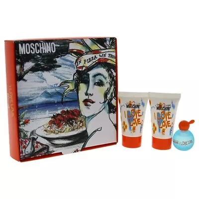 Moschino I LOVE LOVE MINI Boxed EDT Perfume GIFT SET Women (See The Description) • $29.99