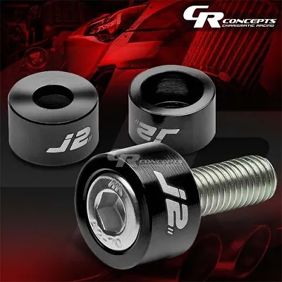 J2 For Accord Cg Prelude Bb Aluminum Header Manifold Cup Washer+bolt Kit Black • $8.99