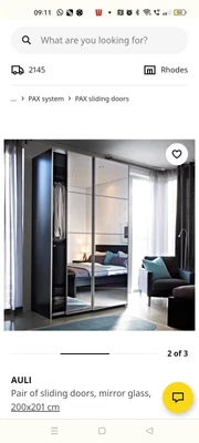 $150 • Buy IKEA Pax Wardrobe 2x Sliding Mirror Doors