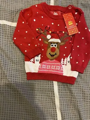 Baby Christmas Jumper 3-6 Months • £5