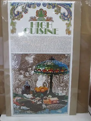 Vintage Food High Cuisine Kitchen Culinary  Poster 1971  16876 • $74.98