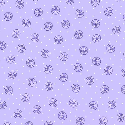 Fabric Baby Swirls On Purple COMFY Flannel By The 1/4 Yard • $0.99