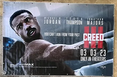 CREED III MOVIE POSTER BANNER ORIGINAL VERY RARE 110x72 MICHAEL B. JORDAN • $45