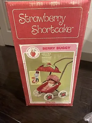 Vintage Coleco Strawberry Shortcake SSC 1981 Berry Buggy Doll Stroller. • $170
