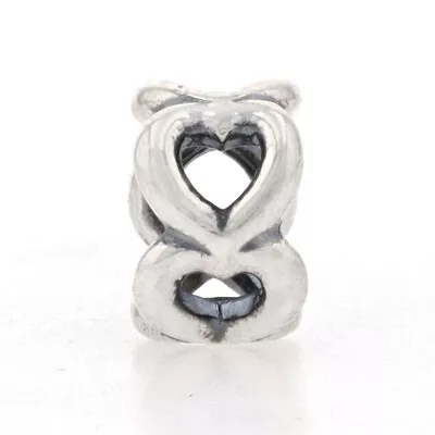 £19.46 • Buy New Pandora Bead Charm - Sterling Silver 790454 Open Heart Spacer ALE 925