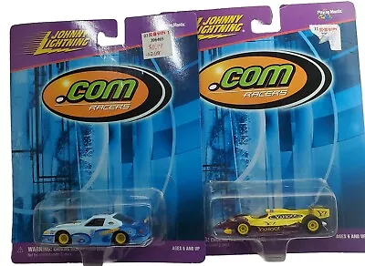 1999 Johnny Lightning .com 2 Racers BIKINI.com MUSTANG & YAHOO.com F1 INDY VTG  • $25