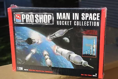 #830037 AMT ProShop Man In Space Rocket Collection Model Kit ~ NEW Sealed 1/200 • $24.95