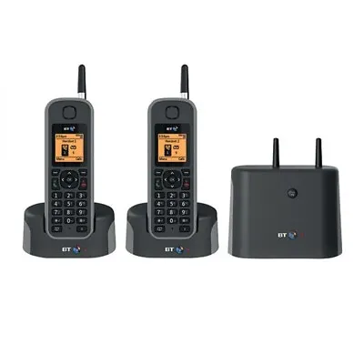 BT Elements 1K Tough DECT Landline Cordless Phone With Answer Machine  Twin Pack • £50