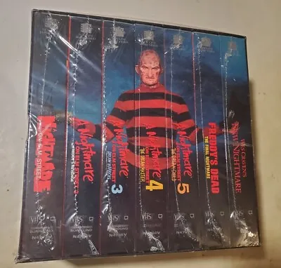 Double Sealed New A Nightmare On Elm Street Collection Vhs Complete Box Set • $265