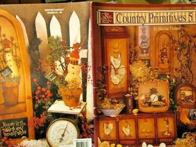 Country Primitives Painting Book #5 Chickens Roosters Dolls Teddy Bears • $9.48