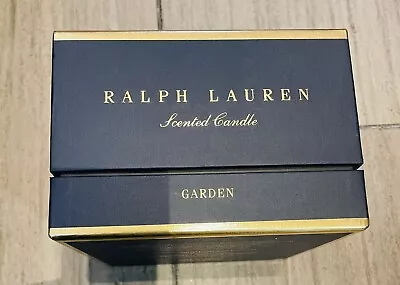 Ralph Lauren Navy Blue Gift Box 6.5”L X 6.5”W X 4.5”H Empty Candle Box Garden • £13.48