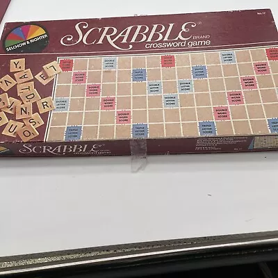 Vintage Scrabble Crossword Game 1983 Selchow & Righter No.17 Lot 1 • $14.95